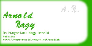 arnold nagy business card